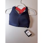 Reebok  Puremove Workout Sports Bra, Navy/Orange Size XS/S $60 Photo 8