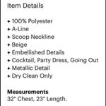 Miss Me Couture Cream Sequin Dress Photo 6