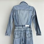 RE/DONE X Levis Jumpsuit Womens XS Denim Flared Distressed Indigo Reconstructed Photo 9