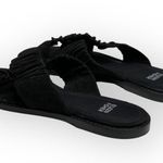 Eileen Fisher new Cross Slide Easy to Wear Flat Leather Sandal Black 9M Photo 5