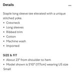 Helmut Lang  cotton Rib Long Sleeve Crewneck Top size XS in Dark resin Photo 8