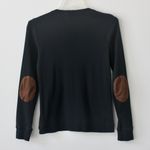 Ralph Lauren Cotton Black Suede Elbow Patch Long Photo 3