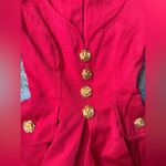 Vintage Riff’s custom red rosette button dress, size small Photo 7