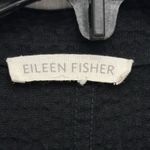 Eileen Fisher Organic Cotton Pucker Shirt Jacket Size XL Black Lagenlook Blazer Photo 7