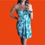 Stunning blue abstract patterned fit and flare tea dress 🔥 Size undefined Photo 1