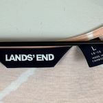 Lands' End Womens Tiered Maxi Dress Large Peach Sleeveless Window Pane Summer Photo 5