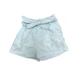 Pact Denim Chambray Paper Bag Shorts Size XS Organic Cotton Light Blue Photo 6