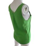 Jason Maxwell  Medium Lime green sleeveless knit V-neck tank top with bow details Photo 4