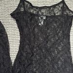 West of Melrose black Maxi Flower Lace Dress Photo 0