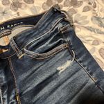 American Eagle  Next Level Stretch Dark Wash Distressed Patched Jeans 4 S… Photo 9