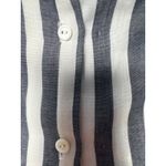 Rhapsody  70's/80's Womens Striped Short Sleeve Button Up Shirt Made in USA Small Photo 10