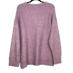 ZARA  Oversized Long Sleeve Round Neck Pullover Sweater Rib Trim M Purple #3394 Photo 12