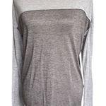 Vince  Women's Gray Long Sleeve Blouse Size S Lightweight Casual Top Photo 0
