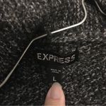 EXPRESS Woman’s size large gray and black sweater shawl/ shrug Photo 6