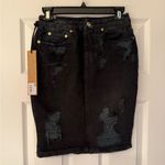 Ksubi  Hi & Wasted Skirt Black Wash Posh Blasted Womens Pencil Mini Skirt Size 25 Photo 3
