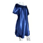 Victoria's Secret Gold Label  small satin royal blue nightgown slip dress Photo 4