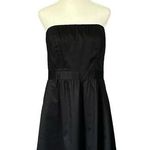 The Limited  Black Strapless Cotton Stretch A-Line LBD Cocktail Lined Dress Sz 12 Photo 0