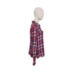 Patagonia  Organic Cotton Plaid Flannel Shirt Women Size 10 Red Blue Sustainable Photo 3