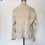 Mimi Maternity Floral Brocade Womens Blazer Sz M Cottagecore Single Button Soft Tan Photo 5