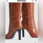 Reiss New! Caitlin Leather Knee High Boots in Tan Sz 40 US 9.5 $540 Photo 4