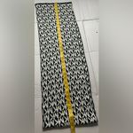 Michael Kors Scarf MK Monogram Reversible Knit Logo Black & White Photo 3