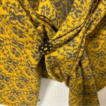 Anthropologie  Moth Sweater Cardigan Women Medium Mini Crop Twee Ditsy Lagenlook Photo 4