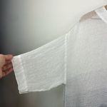 Pure Jill Linen Top Ombre Striped Kimono Oversized size Small white and blue Photo 2