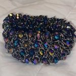 Premier Designs 7" Stretch Bracelet "VIVACIOUS" Faceted Hematite Rainbow Beads Photo 3