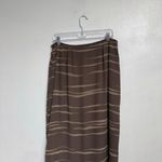 Josephine Chaus  Brown Striped Midi Wrap Skirt Sz 14 Photo 5
