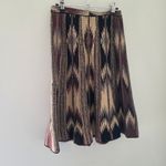 Peruvian Connection  Brown and Black Southwest Print Skirt Photo 3