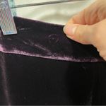 Rafaella Deep purple rain velvet whimsigoth holiday swanky silk wide leg pants NWT Photo 7