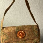 Zalo: Orange/Yellow Paisley, Cloth handbag Photo 4
