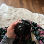 Lulus LULU’S Blissful Garden Black Floral Print Burnout Velvet Babydoll Dress Photo 4