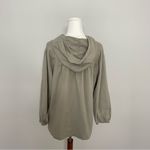 Soft Surroundings  Top Lanai Hoodie Oversized Boxy Cotton Travel Olive Green Photo 10
