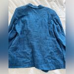 Alfani Vintage  woman blue linen blazer Photo 12