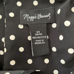 Maggie Barnes Blouse Top Womens 4X Black Polka Dot Short Sleeve Relaxed Fit Boxy Photo 5