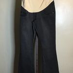 Kimi + Kai Maternity Jeans Women Sz. 28x33 NWT Grey/ Nude panel Flare Leg Photo 1