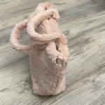Kendall + Kylie Light Pink Faux Fur Double Strap Shoulder Bag Approx 10" X 7" Photo 1