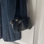 Talbots Women's Dark Denim Button Down Shirt Photo 6