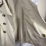 London Fog  Beige Double-Breasted Short Trench Coat with Belt Women's Medium Photo 14