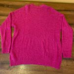 American Eagle  sweater size XS hot pink oversized crewneck very soft knit V-day Photo 3