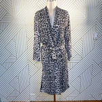 ALLSAINTS  Esme Kimono Top Leopard Printed Long Sleeve‎ Belted Tan Brown Size XS Photo 2