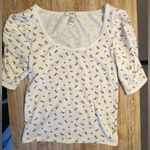 Forever 21  3/4 Sleeve Floral Top Photo 0