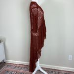 Free People Vtg.  Lace Maxi High Low‎ Blouse in Rust Size Small Photo 2