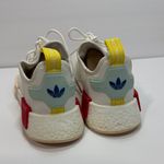 Adidas  White Sneakers with Red and Yellow Details Photo 4