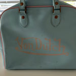 Von Dutch Y2K  Baby Blue Pink Bowling Bag Duffel Purse Pocketbook Handbag Satchel Photo 0