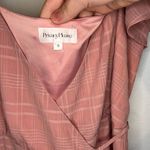 Privacy Please Women’s  Pink Gingham Wrap Maxi Dress wedding guest small  girly Photo 4