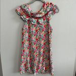 Lost + Wander Lost‎ + Wander Tropical Floral Smocked Ruffle Dress Photo 1