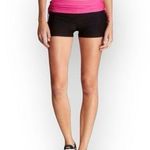 new Marika Tek Pisces Scrunch Tie Waist Yoga Short Black + Fuchsia Large Photo 0