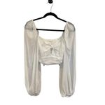 For Love & Lemons  Trisha Crop Top in White Size XS Photo 2